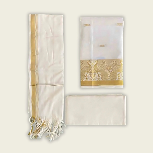 Kerala Kasavu Churidar Material - Onam Gifts Delivery Kerala - Send Gifts to Kerala