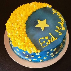 Min 1kg - EID Cake Yellow - SKUEID201820