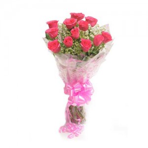 Pink Rose Bunch - KGS-FLR135